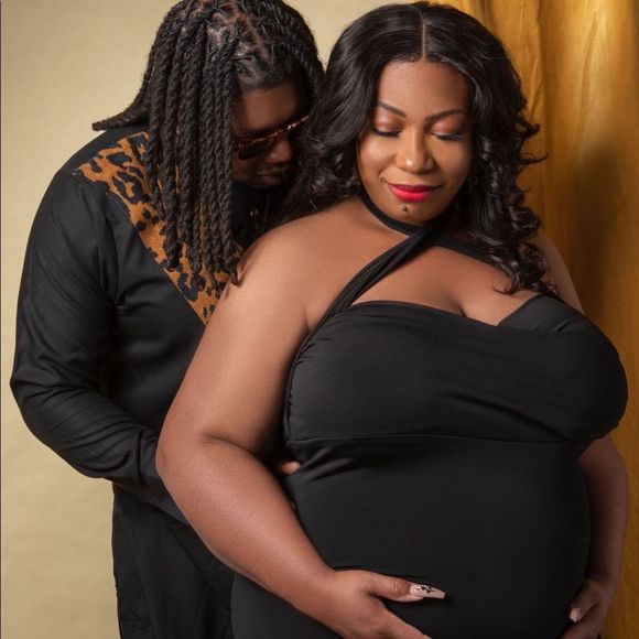 Maternity Halter Dress - Picture 3 of 10